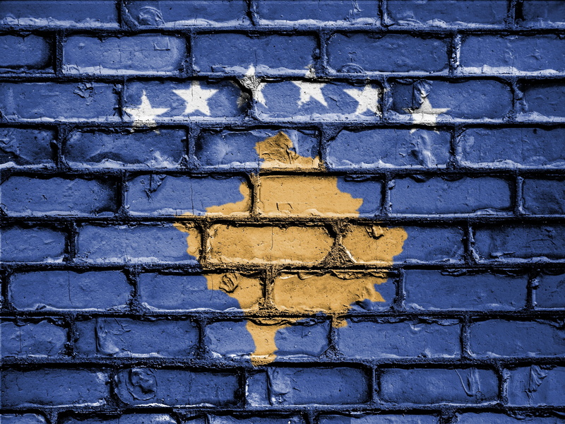 patriotism, banner, brick, patriotic, backgrounds, flag, wall - building feature, nation, kosovo, number, outdoors, bricks, close-up, emblem, textured