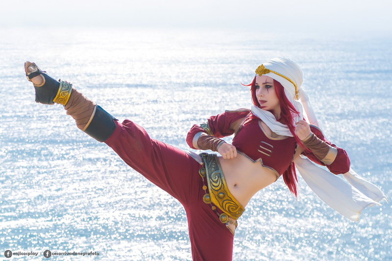 Katarina, women, katarina (league of legends), cosplay, Enji night, 1080P, Katarina the Sinister Blade