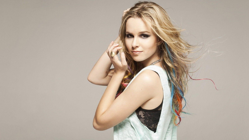 celebrities, 1920x1080, 1080P, grey, mendler, tank, s, women, bridgit, bridgit mendler, top