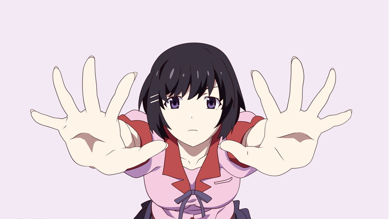 school uniform, Monogatari Series, 1080P, anime girls, anime, Hanekawa Tsubasa