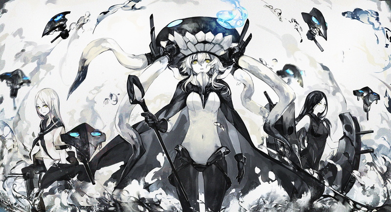 ornate, anime girls, schoolgirl, armor, shield, representation, anime, outdoors, 1080P, day, sculpture, art and craft, architecture, Wo-Class Aircraft Carrier
