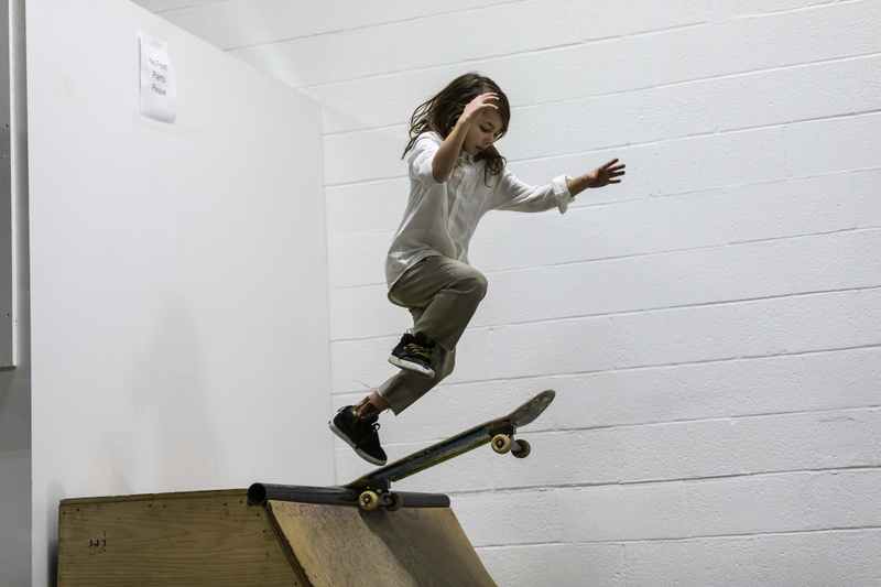 lifestyles, athletic, adult, sport, clothing, trick, young adult, healthy lifestyle, athlete, casual clothing, jump, handrail, sports, person, arms raised