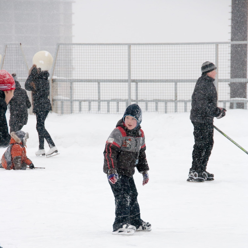 active, team, skate, game, scrimmage, 720P, ice-skating, person, real people, rink, kid, play, nature, field, women, men, childhood, group of people, male