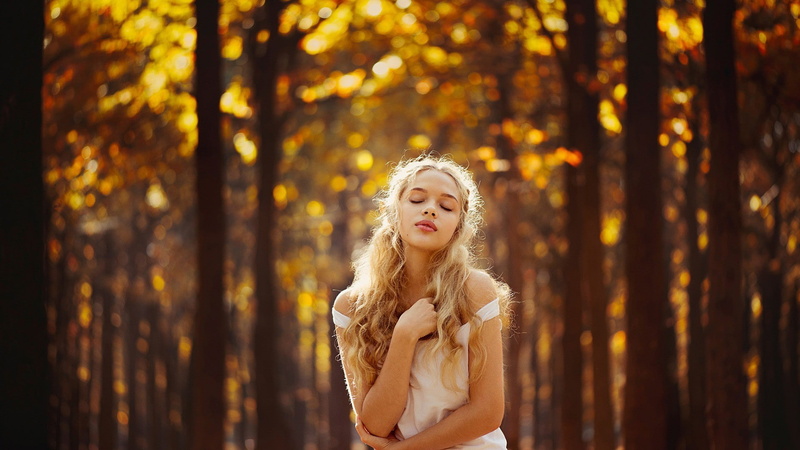 women, blonde, outdoors, women outdoors, wavy hair, model, long hair, Ann Nevreva, 1080P
