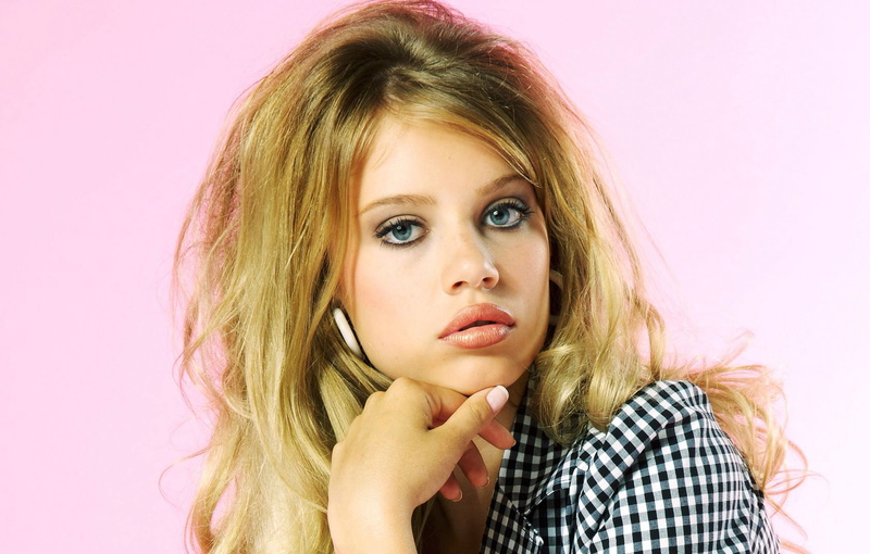 xenia, girls, glance, tchoumitcheva, blonde, formal, 720P, shirt