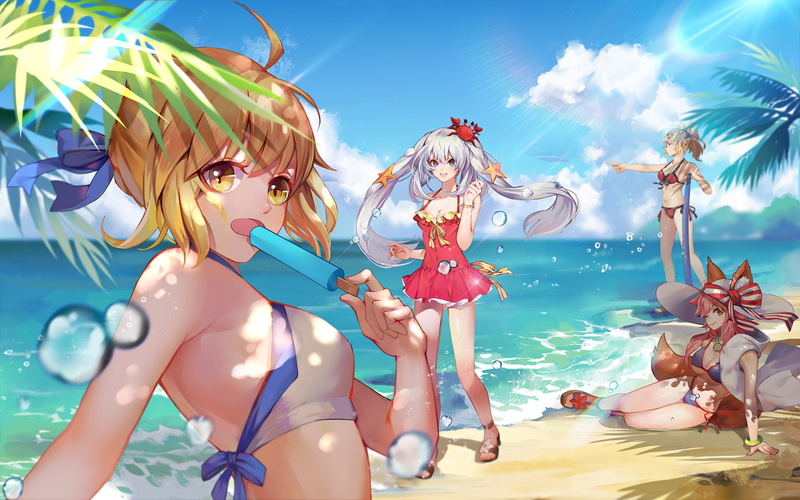 Fate Series, 1080P, Mordred (Fate/Apocrypha), Tamamo no Mae, Marie Antoinette (Fate/Grand Order), Fate/Grand Order, Artoria Pendragon