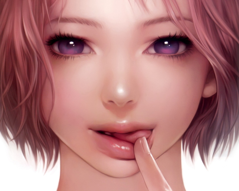 tongue, licking, 2K, realistic, art, x, women, brunettes, people, closeup, eyes, purple, lips, faces, hd, hair, wal, short