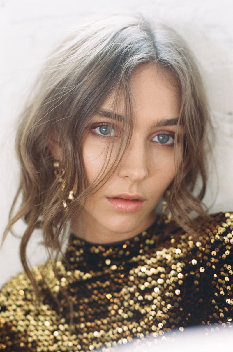 1080P, blue eyes, Rachel Cook, brunette, long hair, model, earring, women