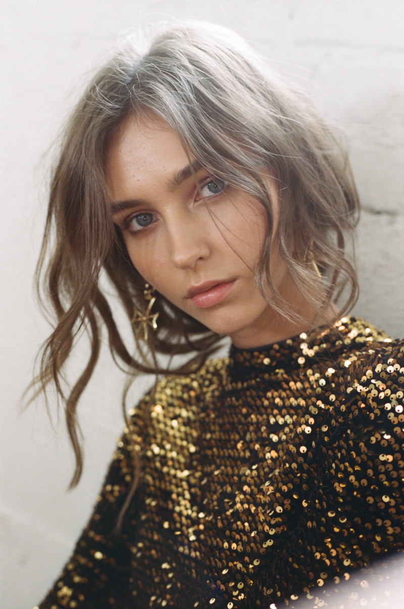 Rachel Cook, long hair, blue eyes, 1080P, model, women, earring, brunette