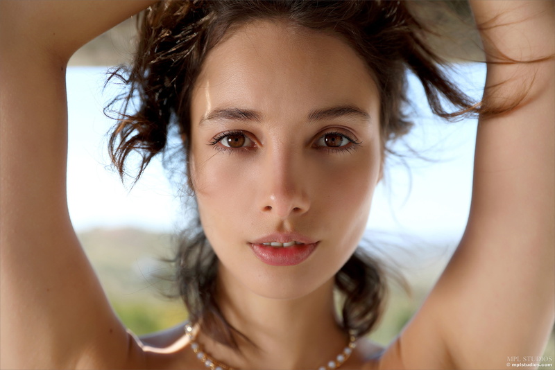 women outdoors, face, women, 4K, looking at viewer, closeup, MPL Studios, lips, model, Calypso