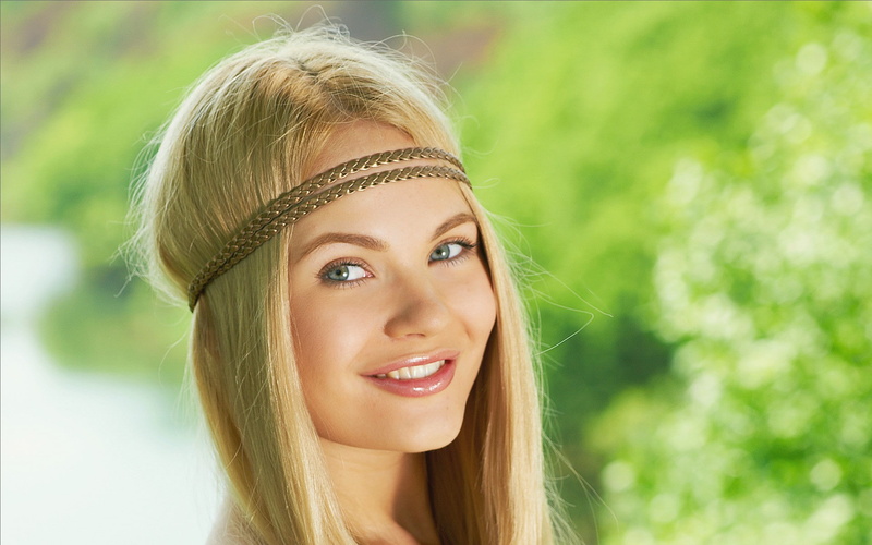 headbands, studios, magazine, women, girls, mpl, smiling, talia, nature, blondes, 1080P, models