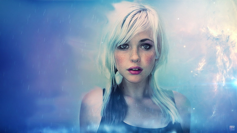 freckles, Devon Jade, blonde, 1080P, face