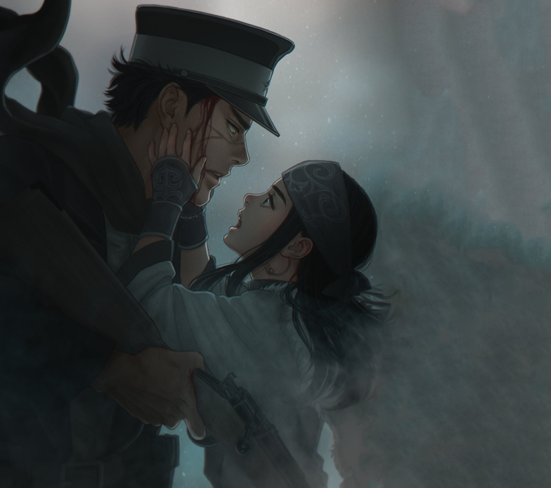 Asirpa (Golden Kamuy), Sugimoto Saichi, 2K, Anime, Golden Kamuy