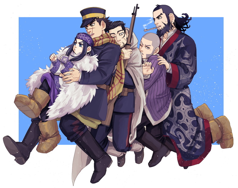1080P, Asirpa (Golden Kamuy), Golden Kamuy, Sugimoto Saichi, Shiraishi Yoshitake, Anime