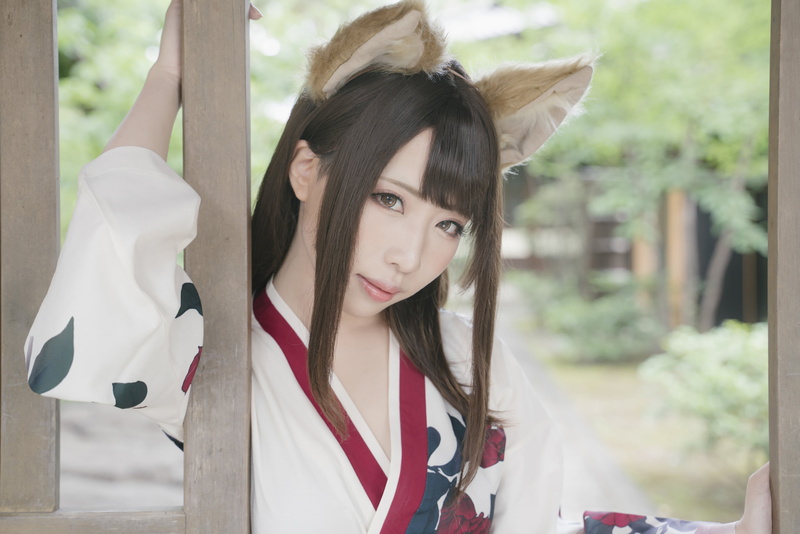 cosplay, Asian, women outdoors, Japanese women, women, looking at viewer, animal ears, gravure, Japanese, 2K, Fleia