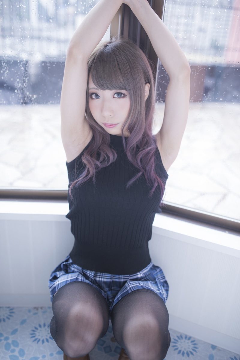 women, women indoors, stockings, gravure, Japanese women, Japanese, cosplay, looking at viewer, 2K, Asian, black stockings, Fleia