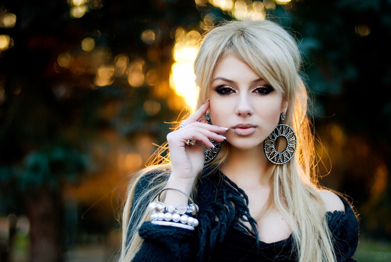 platinum blonde, blonde, dancer, Ekaterina Fetisova, model, 2K, bokeh