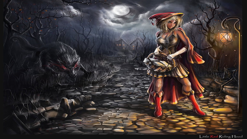 1080P, riding, fantasy, hood, red, hd