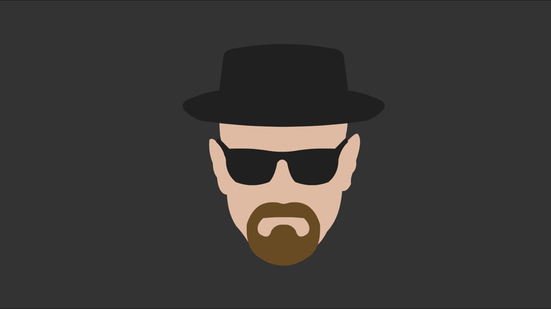 headshot, one person, tv shows, heisenberg, artist, mask - disguise, walter white, hat, personal accessory, black background, men, eyeglasses, glasses