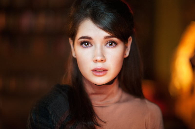 1080P, portrait, Maxim Maximov, face, depth of field, women, Ekaterina Ermakova