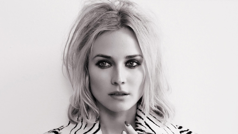hairstyle, women, simple background, contemplation, celebrity, studio shot, Diane Kruger, human body part, face, close-up, human face, blond hair, veil
