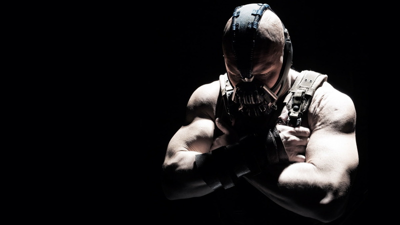 dark, movie posters, bane, muscles, knight, art, posters, movies, entertainment, tom, hd, 1080P, batman, background, rises, movie, hardy, black