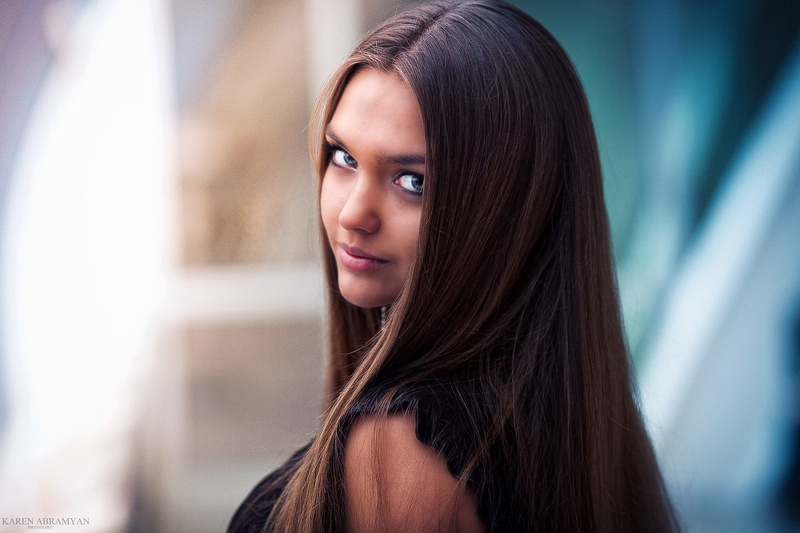 tanned, body part, beautiful people, depth of field, human hair, human face, long hair, black hair, headshot, adult, face, teenager, brown hair, beautiful woman