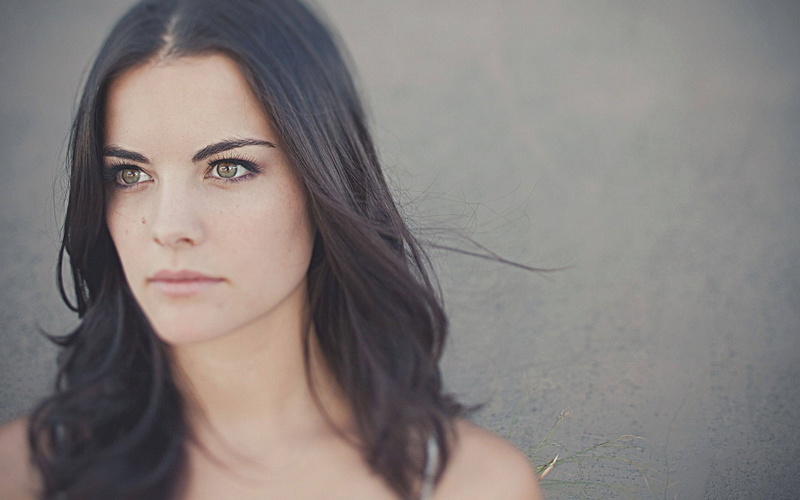 human face, black hair, Jaimie Alexander, beautiful woman, long hair, beauty, looking at camera, headshot, face, hair, copy space, young adult, women, fashion