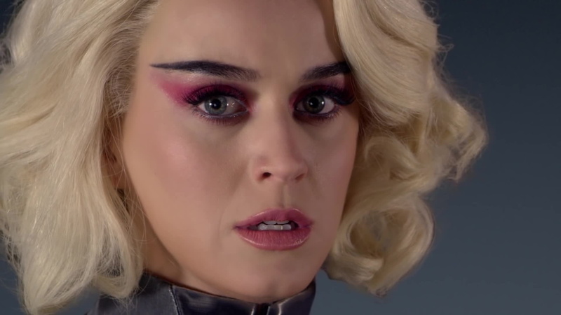 Katy Perry, blonde, 1080P, smoky eyes, women, singer, closeup, blue eyes