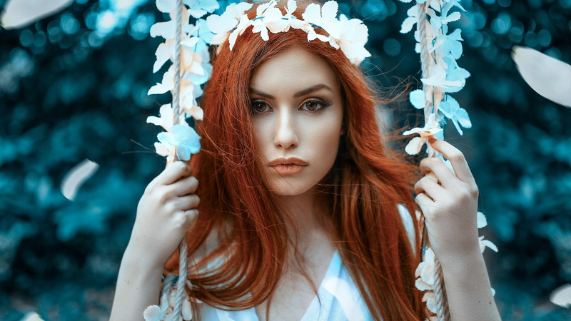 portrait, Valentina Galassi, 1080P, women, Alessandro Di Cicco, face, depth of field