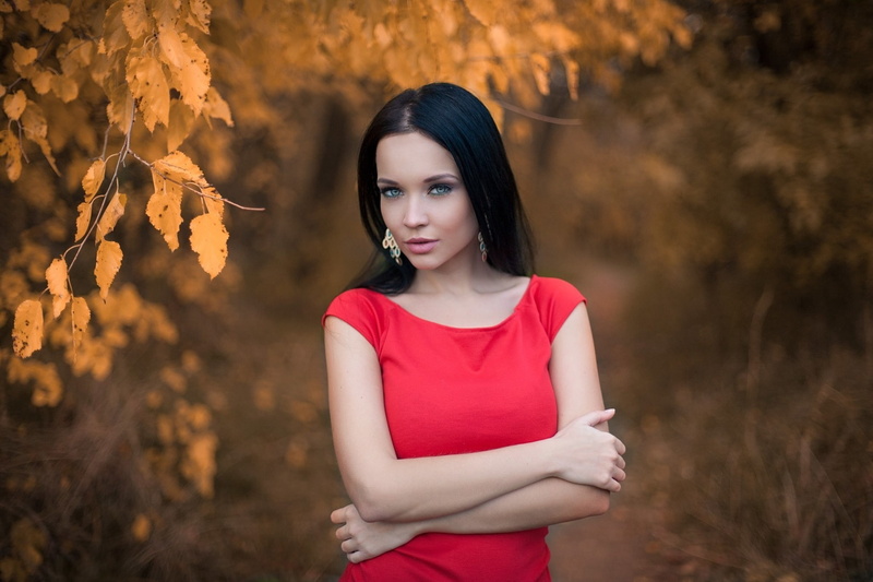black hair, portrait, women, model, Angelina Petrova, 1080P