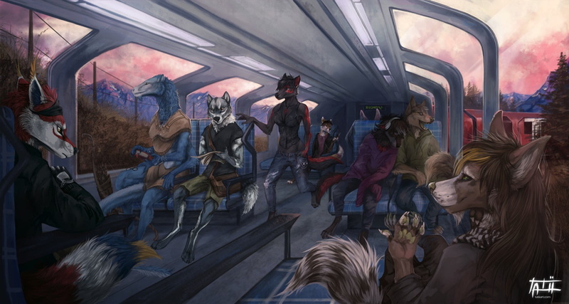 720P, furry, women, rail transportation, train, real people, lifestyles, vehicle interior, crowd, transportation, train - vehicle, architecture, large group of people