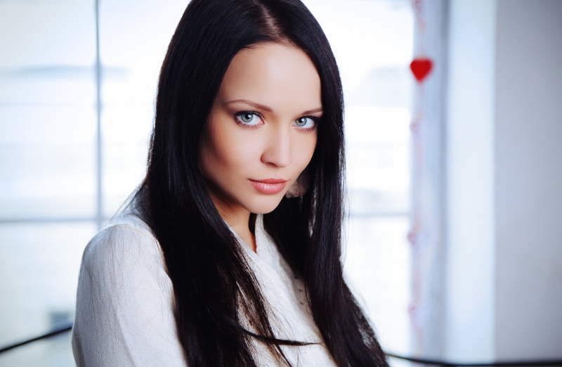 marica, lips, eyes, brunette, face, model, 4K, girl