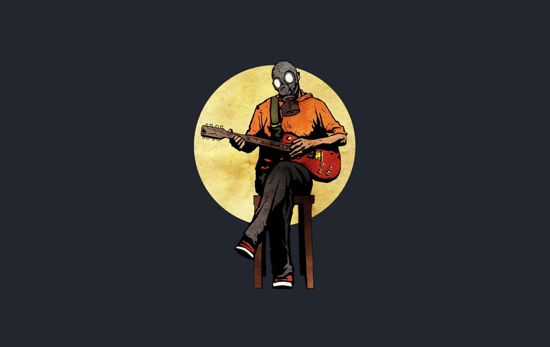 cut out, performance, arts culture and entertainment, musical instrument, musical equipment, 720P, black, indoors, batman, logo, drawing, rear view, standing