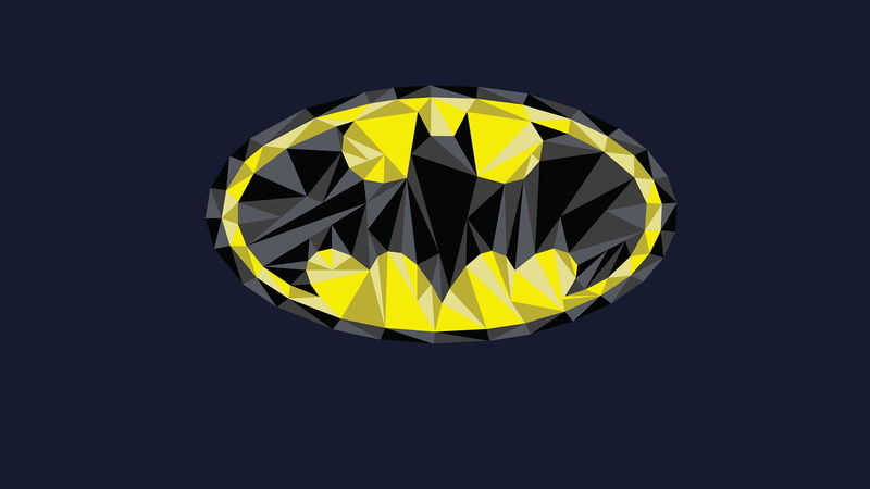Batman logo, Batman, geometric shape, pattern, studio shot, still life, copy space, DC Comics, black background, light, shape, luxury, electric light, illuminated