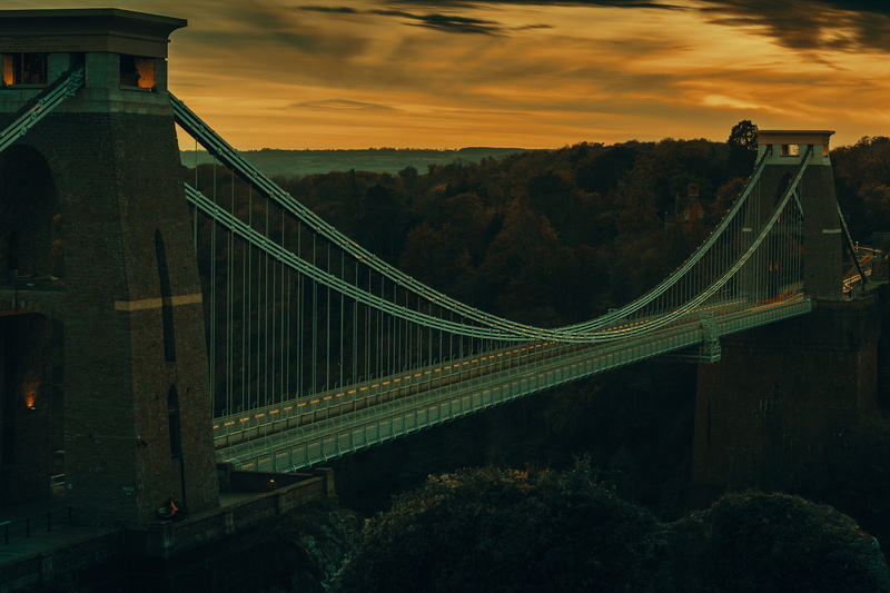 travel destinations, built structure, travel, united kingdom, bridge - man made structure, tree, bridge, tourism, sunset, architecture, natrue, transportation