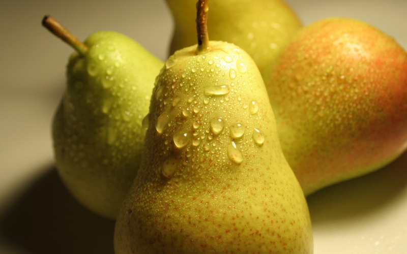 no people, Nature, fruits, pears, studio shot, wet, wellbeing, ripe, Food, fruit, pear, freshness, mango fruit, 1080P, focus on foreground, food and drink