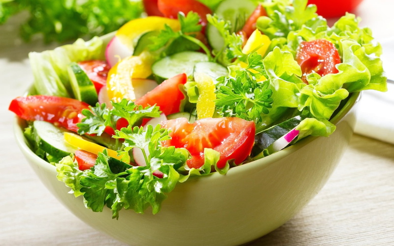 wellbeing, close-up, red, tomato, green color, focus on foreground, healthy lifestyle, dish, vegetable, ready-to-eat, snack, Food, bowl, lettuce, freshness