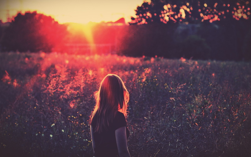 women outdoors, introvert, nature, 1080P