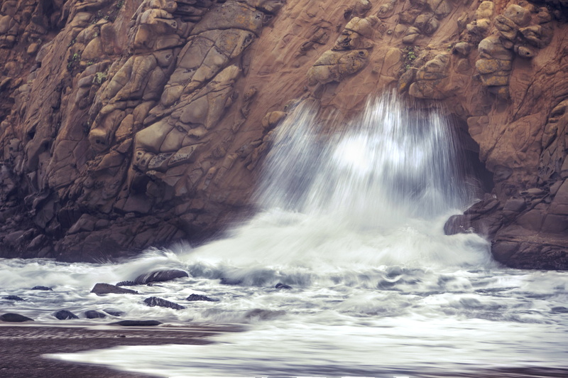 waterfall, Ocean  Pacific, NEX-6, nature  photography, photography, Beach, beauty In Nature, Big Sur, 4K, RAW, SEL-55210, Pfeiffer, Pacific Ocean, stream