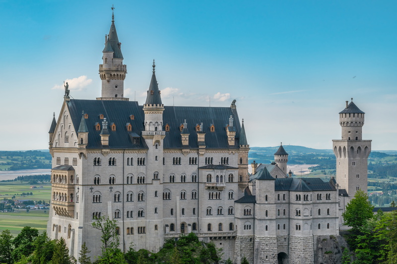 ostallgäu, built structure, the past, tower, castle, day, world heritage, spirituality, nature, bavaria, kristin, schwangau, culture, building, spire, attraction