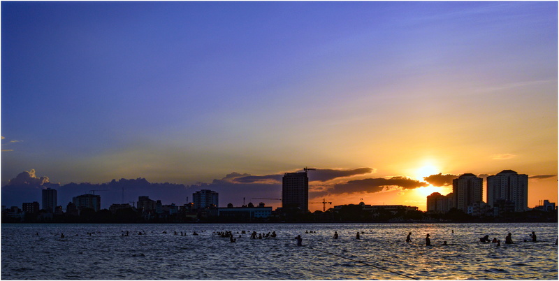 5K, hanoi capital, landscape, urban skyline, sunset, vietnamese, vietnam lanscape, travel destinations, office building exterior, vietnam, outdoors, city