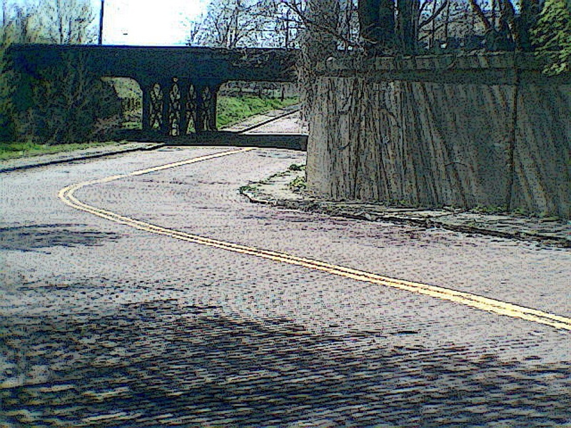 Niagara Falls, road, hd, art, Cobblestone, bridges, 480P, architecture