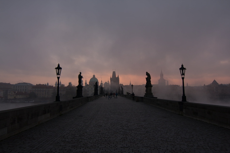 urban skyline, skyscraper, clouds, architecture, water, gray, connection, cityscape, dawn, cobblestone, 2K, direction, river, fog, sky, tower, people