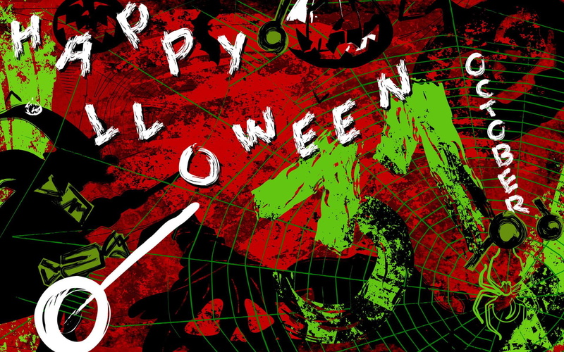 graphics, autumn, 3d and abstract, happy, halloween, october, 1080P, abstract