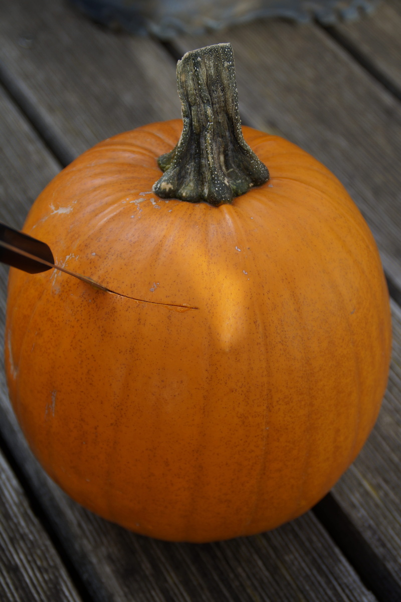 wood - material, autumn decoration, food and drink, jack olantern, pumpkin ghost, high angle view, hollow out, focus on foreground, vegetable, halloweenkuerbis