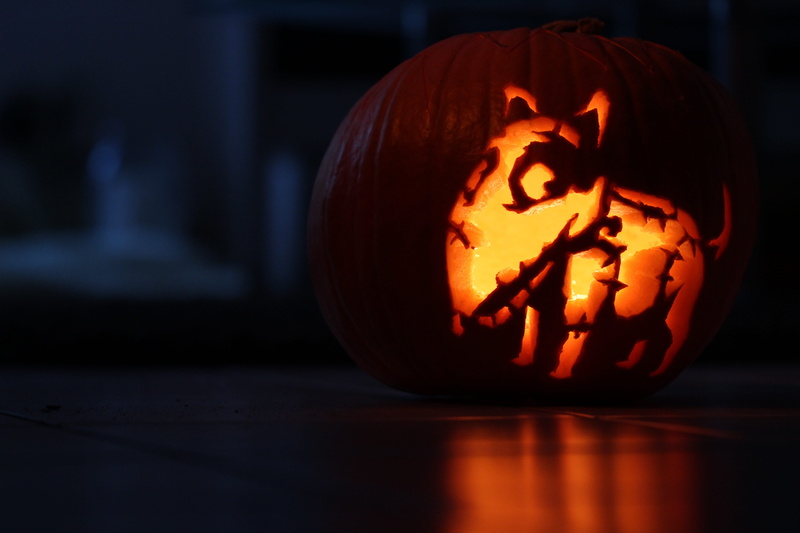 fash, food, autumn, sparky, gourd, spooky, face, decoration, human Face, jack O Lantern, craft, anthropomorphic, night, Pumpkin, carving - Craft Product