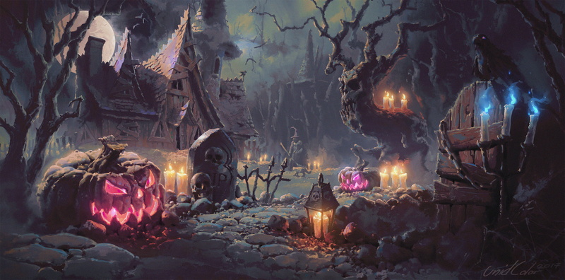 2K, celebrations, fire, halloween, shrine, spirituality, building, 4k, architecture, glowing, smoke - physical structure, burning, heat - temperature