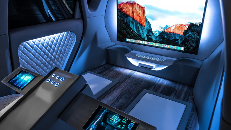 SEMA 2016, 4K, mini, interior, mac, Kia Sorento Sky Gondola, monitor