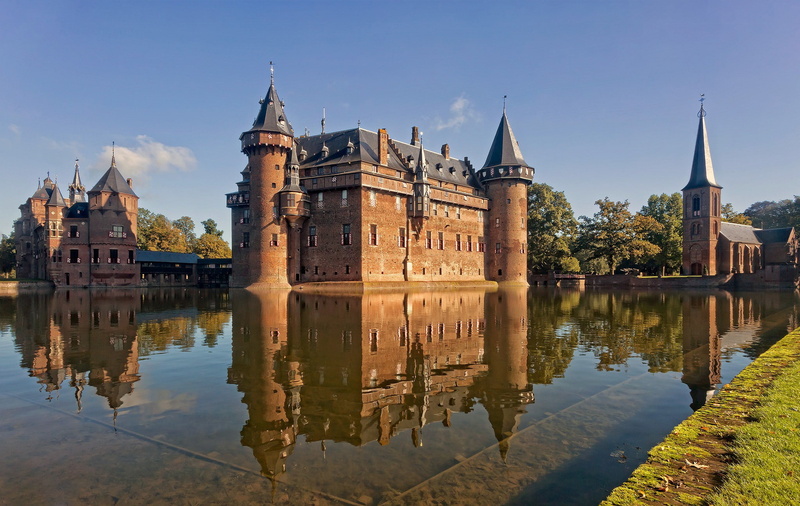 Holland, De Haar Castle, Utrecht, 1080P, castle, Netherlands